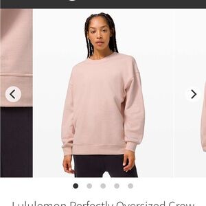 Lululemon Light Pink Oversized Crew